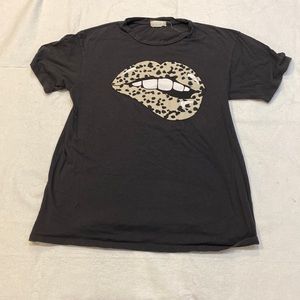 Altard State Cheetah Lips Oversized Graphic Tee